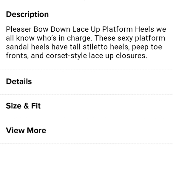 Pleaser BOW Down Lace Up Black Platform Heels -delight 600 - Picture 5 of 14